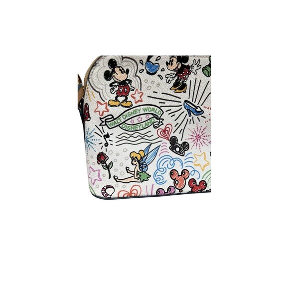 Disney Dooney Bourke Sketch Handbag Mickey, Minnie, & Friends Gently carried - Picture 10 of 16
